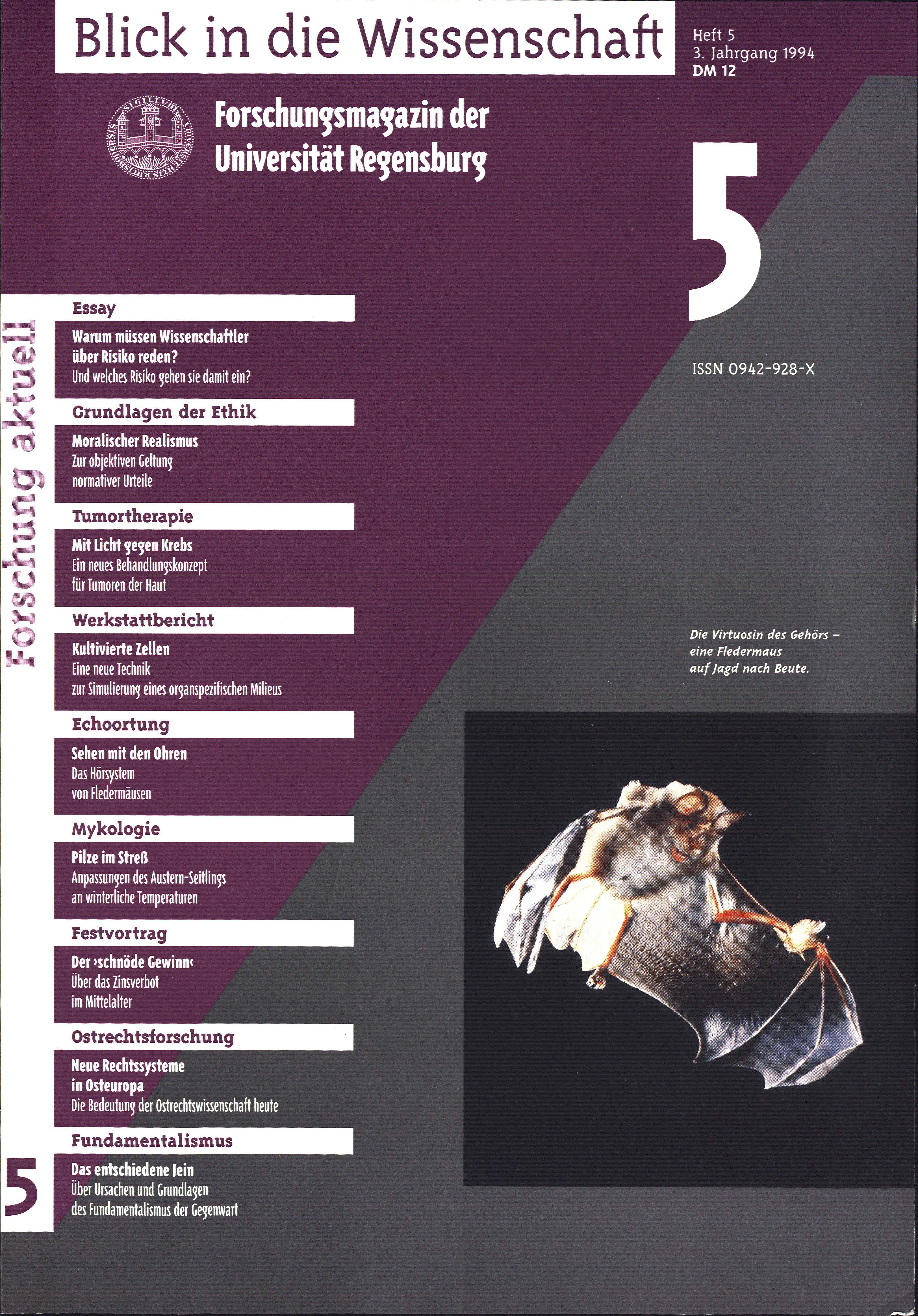 Forschungsmagazin der Universität Regensburg