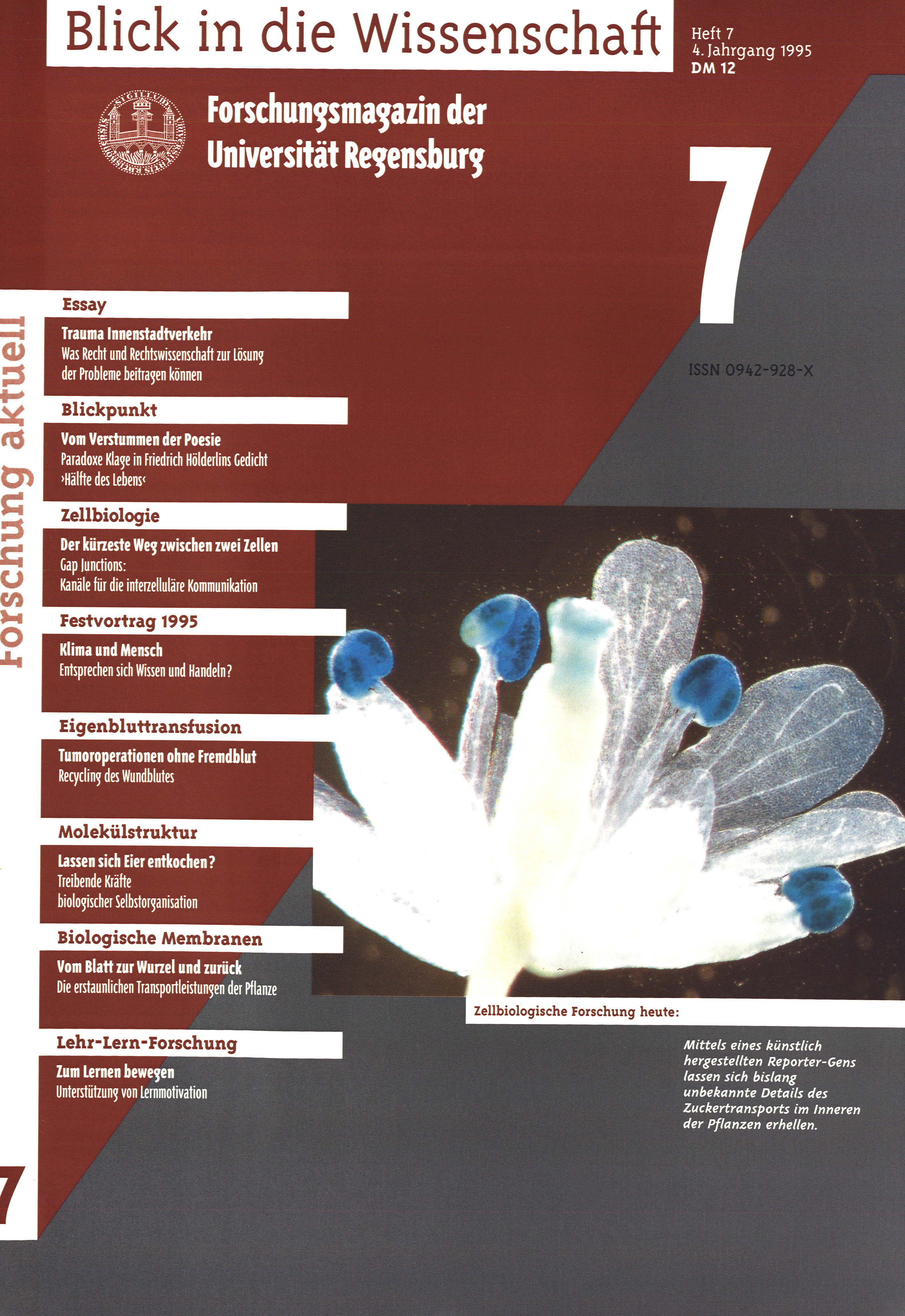 Forschungsmagazin der Universität Regensburg