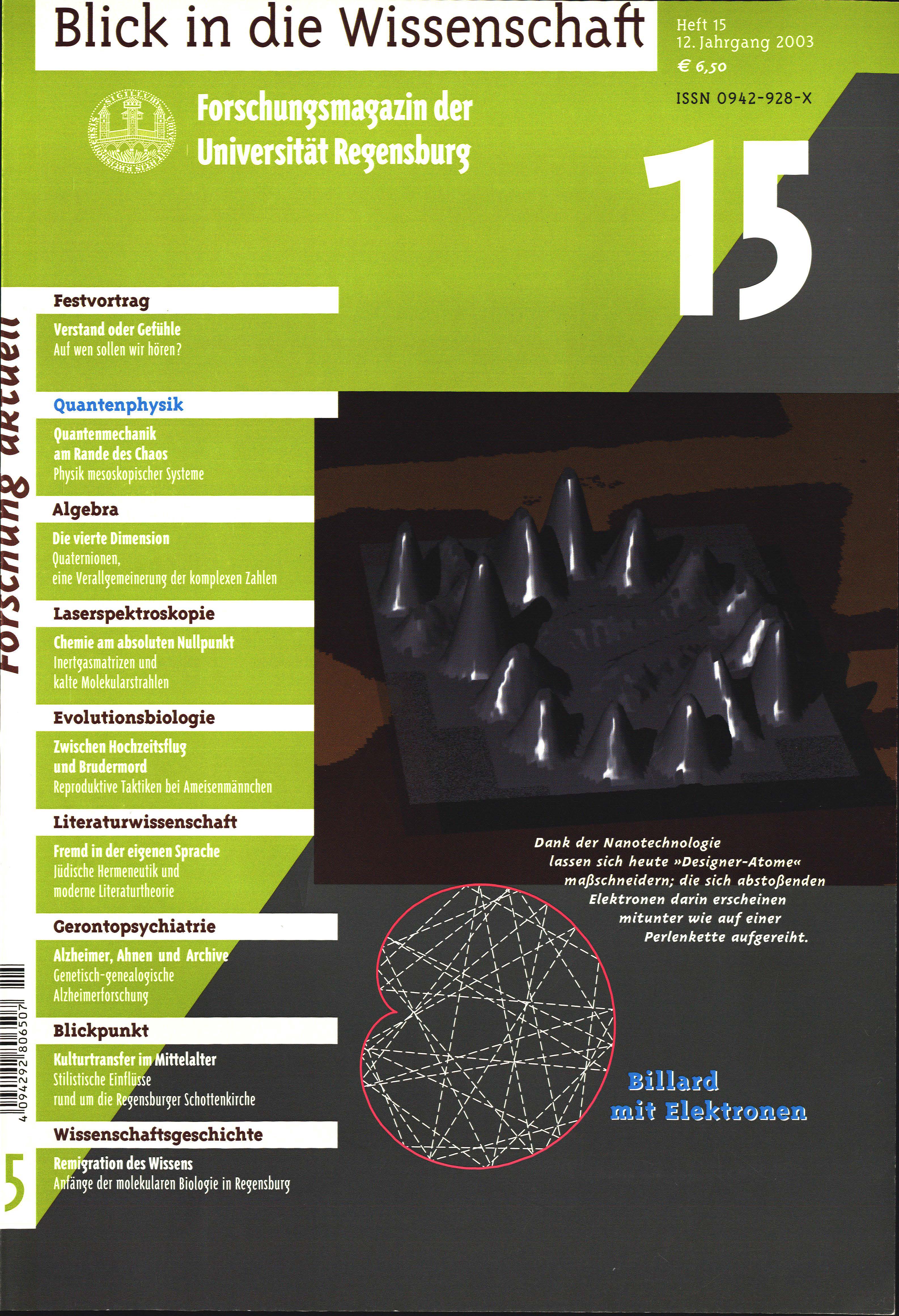 Forschungsmagazin der Universität Regensburg