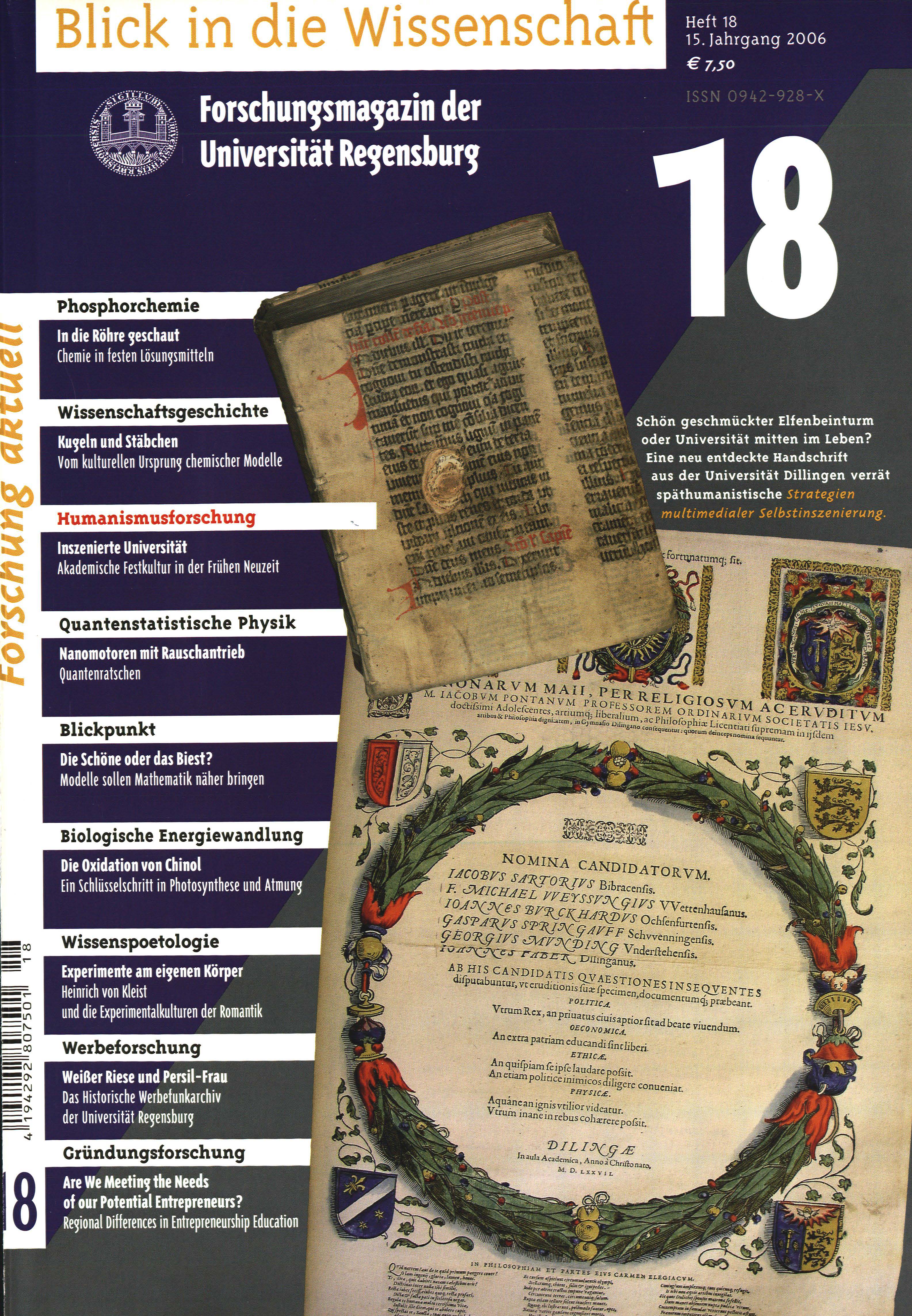 Forschungsmagazin der Universität Regensburg