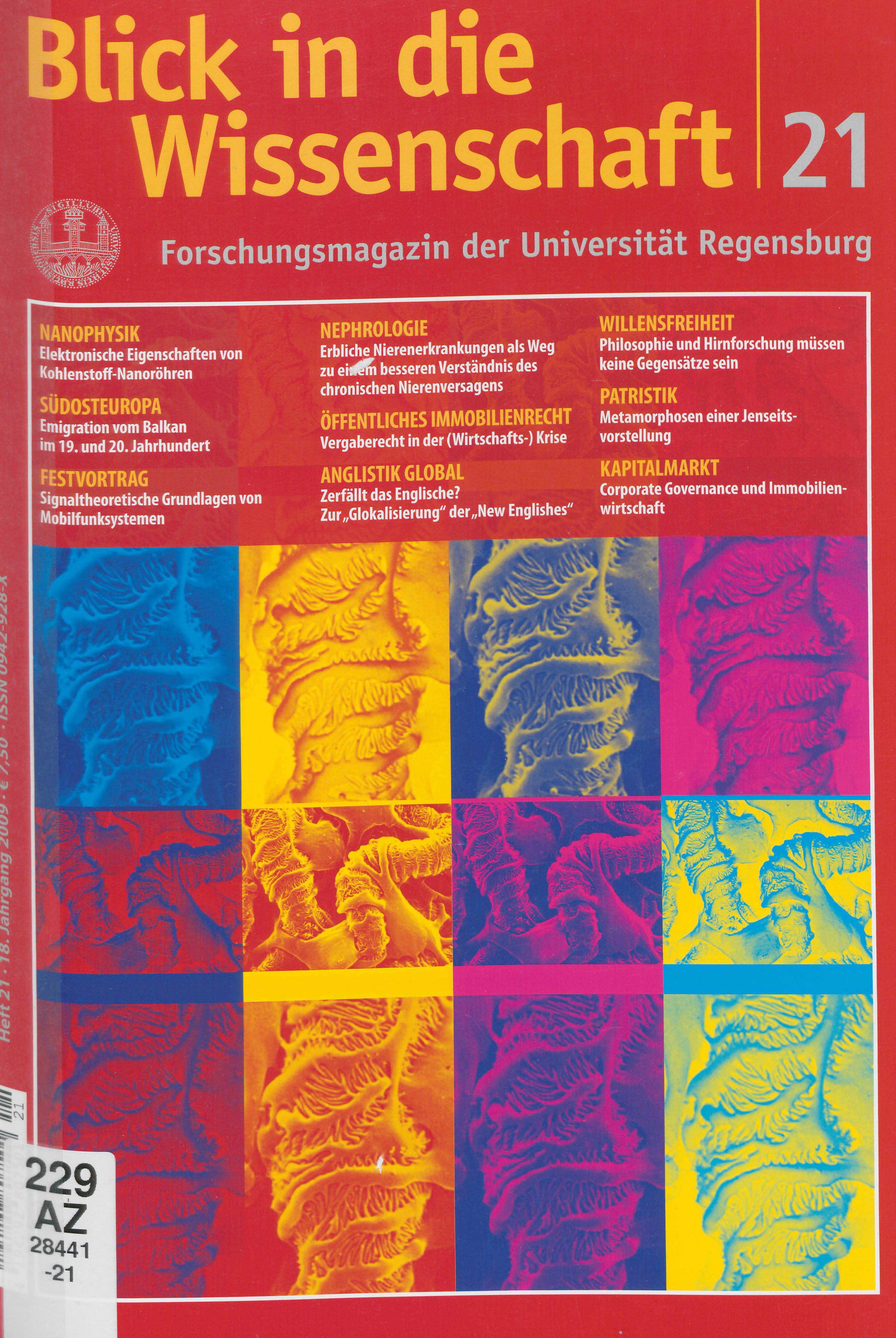 Forschungsmagazin der Universität Regensburg